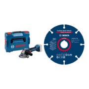 Set Bosch Akku-Winkelschleifer GWS 18V-8 in L-BOXX 136 + EXPERT Carbide Multi Wheel Trennscheibe, 125 mm
