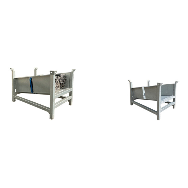 Set Schake Schnurpfahl SET 1  x 1000 mm + Stapelpalette 1200 x 800 x 620 mm