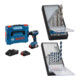 Set Bosch Akku-Bohrschrauber GSR 18V-65 + 7tlg. Robust Line Holzspiralbohrer-Set + 7tlg. Robust Line Betonbohrer-Set-1