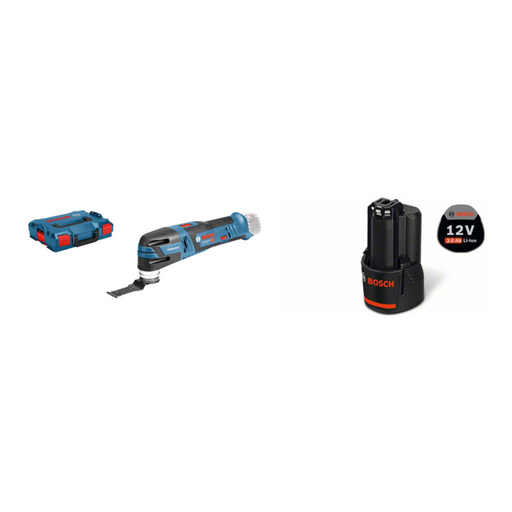 Set Bosch Akku-Multi-Cutter GOP 12V-28 + Akkupack GBA 12 Volt, 3,0 Ah