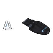 Set ZARGES Saferstep B - LM-Stufen-Stehleiter 2 x 3 Stufen + Werkzeugtasche für Akkuschrauber