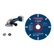 Set Bosch Akku-Winkelschleifer GWS 18V-11 + EXPERT Carbide Multi Wheel Trennscheibe 125 mm