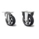 Set CASCOO Lenkrolle ø 125 mm Serie BAF4 Doppelkugellager + Bockrolle ø 125...