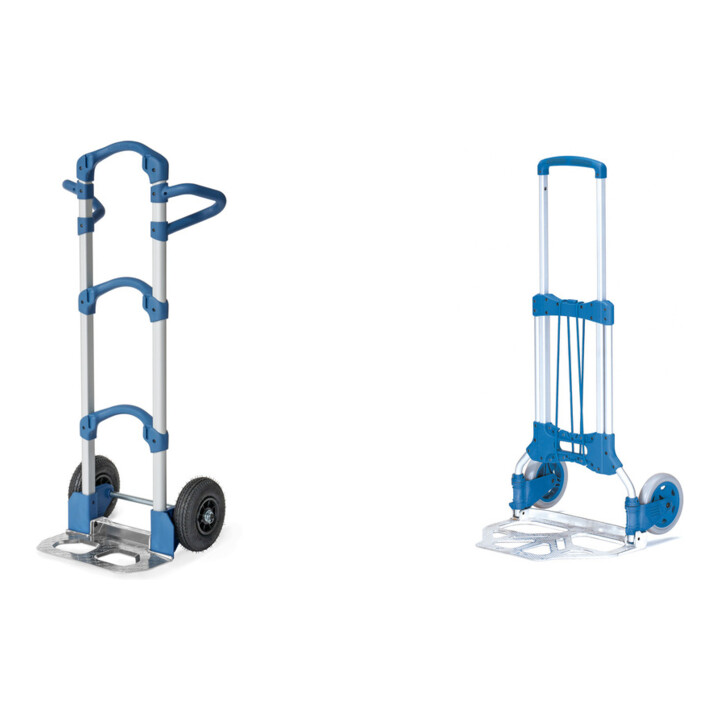 Set fetra Alu-Kompaktkarre "Wuppi" + Transportkarre klappbar Trgf. 125kg