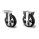 Set CASCOO Lenkrolle mit Totalfeststeller ø 125 mm Serie BAF4 Doppelkugellager + Bockrolle ø 125 mm Serie BAF4 Doppelkugellager-1