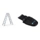 Set ZARGES Saferstep B - LM-Stufen-Stehleiter 2 x 7 Stufen + Werkzeugtasche für Akkuschrauber