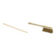 Set Manche de balai en bois 24 mm 160 cm, tête ronde + Balayette manche long en coco 43 cm-1