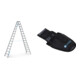 Set ZARGES Saferstep B - LM-Stufen-Stehleiter 2 x 14 Stufen + Werkzeugtasche