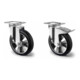 Set CASCOO Lenkrolle ø 125 mm Serie BAU5 Doppelkugellager E-Serie + Bockrolle ø 125 mm Serie BAU5 Doppelkugellager-1
