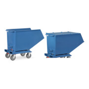 Set fetra Muldenkipper 4702 mit Ablasshahn - Tragkraft 750kg+Klappbarer Deckel