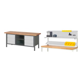 Set STIER Höhenverstellbare Werkbank Premium mit 6 Schubladen und einem...