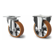 Set CASCOO Lenkrolle ø 160 mm Serie BAU5 Doppelkugellager E-Serie +...