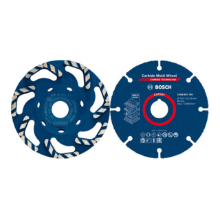 Set Bosch EXPERT Concrete Topfscheibe, 125 x 22,23 x 4,5 mm + Trennscheibe, 125 mm
