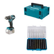 Set Makita Bohrschrauber DDF487Z + MAKPAC + Bit-Box 31tlg + Bit-Box 99tlg