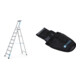 Set ZARGES XLstep S - LM-Stufen-Stehleiter 8 Stufen + Werkzeugtasche