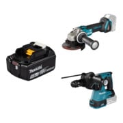 Set MAKITA-Zubehör Makita Akku 18,0 V 5,0 Ah Li-Ion BL1850B + Makita...