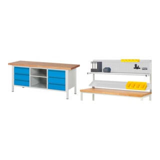 Set STIER Höhenverstellbare Werkbank Premium mit 6 Schubladen und einem...