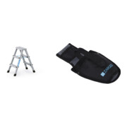 Set ZARGES XLstep B - LM-Stufen-Stehleiter 2 x 3 Stufen + Werkzeugtasche