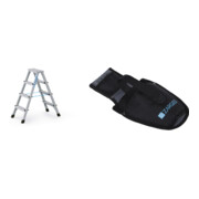 Set ZARGES XLstep B - LM-Stufen-Stehleiter 2 x 4 Stufen + Werkzeugtasche