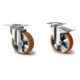 Set CASCOO Lenkrolle ø 80 mm Serie N2U6 Rollenlager + Bockrolle ø 80 mm Serie N2U6 Rollenlager