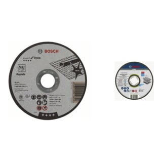 Set Makita Akku-Winkelschleifer DGA517RTJ, 18 V, 5,0 Ah + Bosch PRO INOX+Metal TS,125x1x22.23mm,ger.,oSa