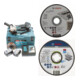 Set Makita Akku-Winkelschleifer DGA517RTJ, 18 V, 5,0 Ah + Bosch PRO INOX+Metal TS,125x1x22.23mm,ger.,oSa-1