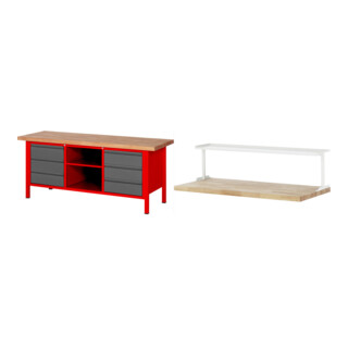 Set STIER Höhenverstellbare Werkbank Premium mit 6 Schubladen und einem...