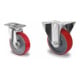 Set CASCOO Lenkrolle ø 125 mm Serie N2U6 Rollenlager + Bockrolle ø 125 mm Serie N2U6 Rollenlager-1