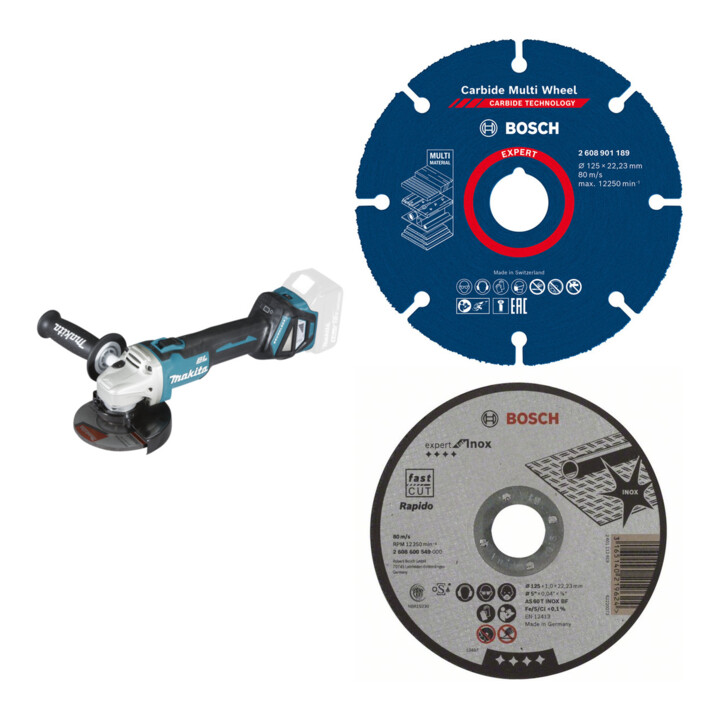 Set Makita Akku-Schlagbohrschrauber 18V DHP486Z + Bosch HEX-9 MC Bohrer-Set, 5tlg 4/5/6/8 EXPERT