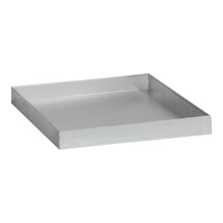Bac à égouttures en acier C+P pour armoire climatique avec porte tournante B500xT500mm