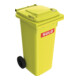 Bac à ordures 120 l HDPE jaune mobile, selon EN 840 SULO-1
