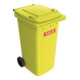 Bac à ordures SULO 240 l HDPE jaune mobile-1