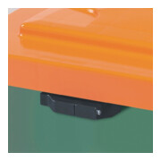 Bac à sel L790xl605xH775 mm 210 l HD-PE vert/orange sans glissière de prélèvemen-4