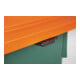 Bac à sel L945xl725xH930 mm 400 l HD-PE vert/orange sans glissière de prélèvemen
