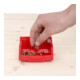 Bac de rangement STIER rouge 100x165x82 mm