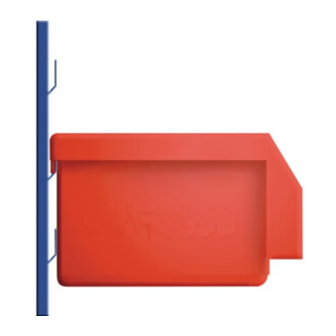 Bac de rangement visible Gr.6 bleu L230×I140×P130 mm pour plaque perforée