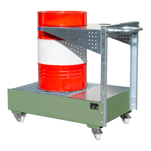 Bac de rétention mobile avec panneau perforé Bauer Südlohn LPW 200-4