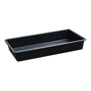 Bac de rétention PE pour petits contenants 100x55x15 cm, 65,5 L, 100 % PE, résistant aux produits chimiques