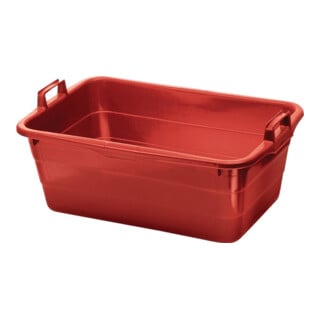 Bac L620xl425xH250mm contenu 45 l PE rouge LOCKWEILER
