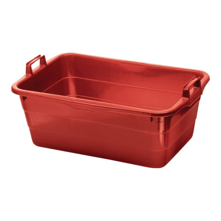 Bac L800xl535xH300mm contenu 85 l PE rouge LOCKWEILER