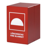 Bac p. couv.s d'extinction EN1869 acier rouge sans contenu B200xH300xP240mm JUTE