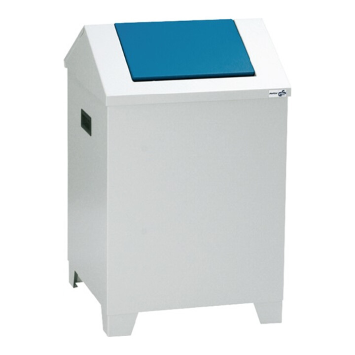 Bac p. laine de nettoyage H680xl400xP400mm boîtier gris clair, RAL 7035 / clapet