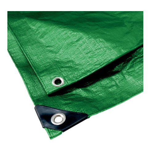 Bâche de couverture en tissu 3 x 4 m 140 g/m² verte