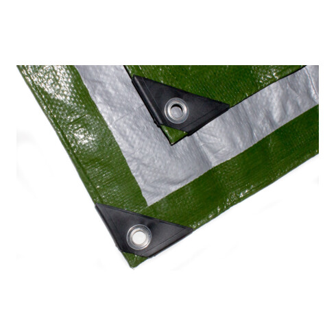Bâche de couverture en tissu 5 x 6 m 140 g/m² vert