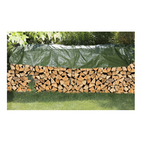 Bâche de couverture en tissu 5 x 6 m 140 g/m² vert