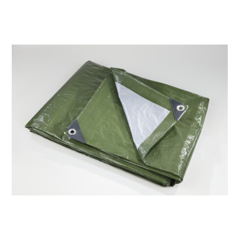 Bâche de protection en tissu 4 x 5 m 140g/m² vert