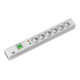 Bachmann 19 pouces multiprise 6x prises 1,5U, 1x interrupteur ÜSS 333.005