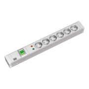 Bachmann 19 pouces multiprise 6x prises 1,5U, 1x interrupteur ÜSS 333.005-3