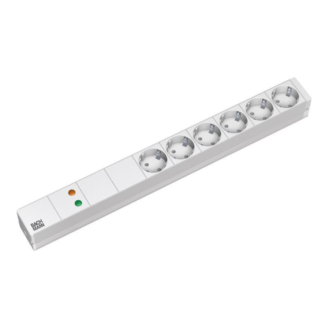 Bachmann 19 pouces multiprise 6x protégées, 1x GVS, alu 333.402