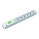 Bachmann 19 pouces multiprise 6x PVC, 1 interrupteur, ÜSS 333.605